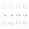 Valentine's Day Almond Press-On Nails, Glossy Designs, 24 Pieces view 3