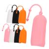 HAPINARY 8-Piece Elastic Silicone Travel Bottle Covers, Leakproof Design for Cosmetic and Lotion Bottles view 1