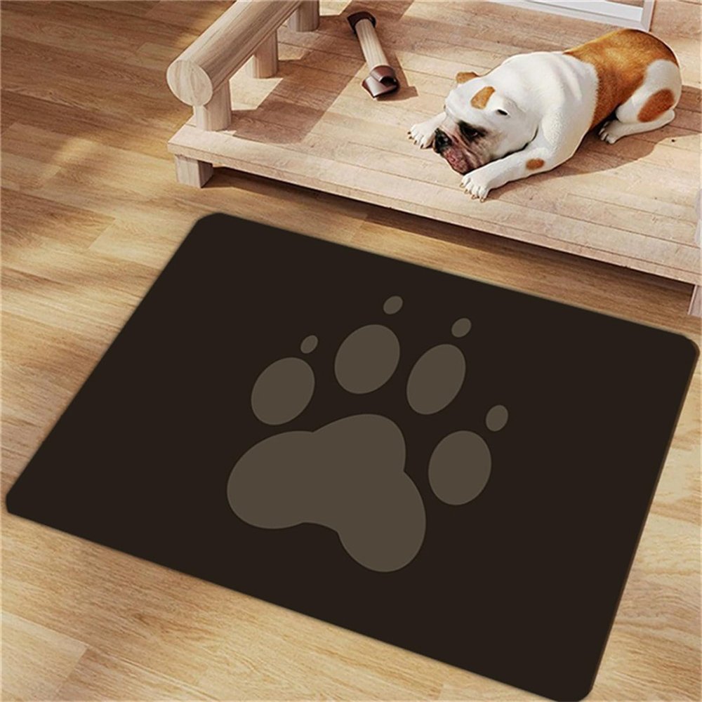 FANSU Rectangular Dog Bowl Mat