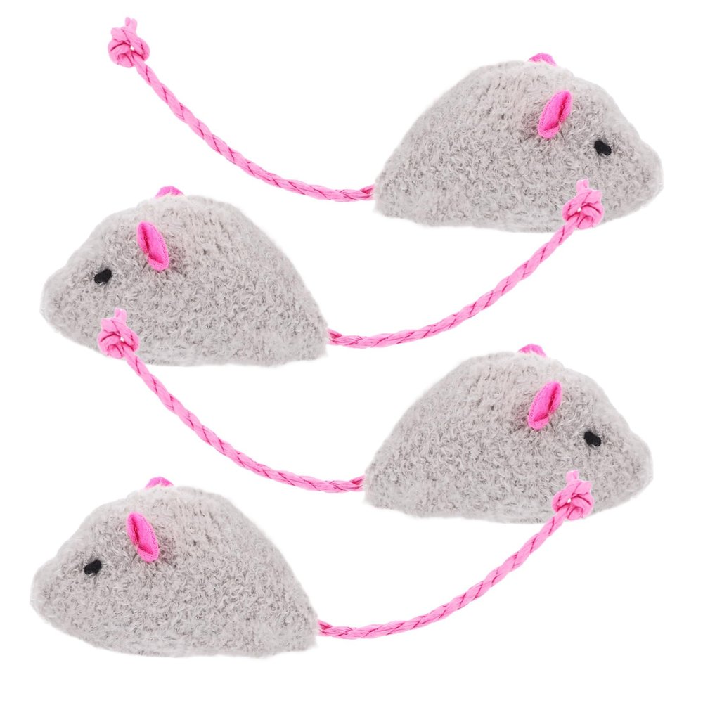 Abaodam 4-Piece Plush Cat Toy