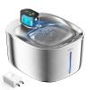WILKIEE Wireless Stainless Steel Cat Water Fountain, 4.1 L, Sensor, 3 Modes, 4000 mAh view 1