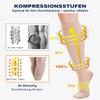 2 Pairs Medical Compression Socks for Women & Men, Class 2 (20–30 mmHg) – Support for Varicose Veins & Edema, DVT Prevention for Flights, Travel, Sports & Pregnancy, Black + Beige, S view 3