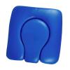 perfk Padded Replacement Commode Seat Cushion, Blue view 1