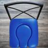 perfk Padded Replacement Commode Seat Cushion, Blue view 2