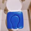perfk Padded Replacement Commode Seat Cushion, Blue view 4