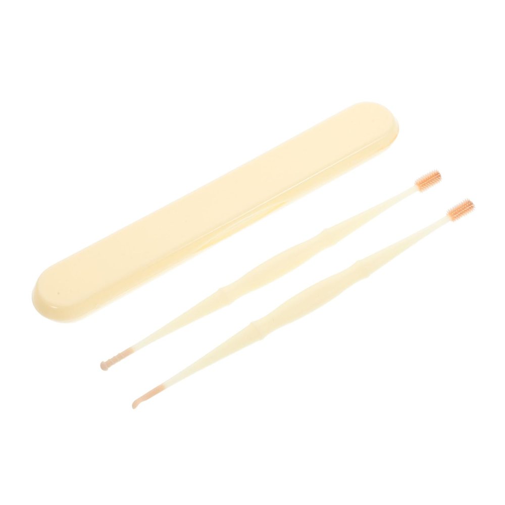 minkissy Dual-Head Spiral Earwax Remover with Plastic and Silicone Tips
