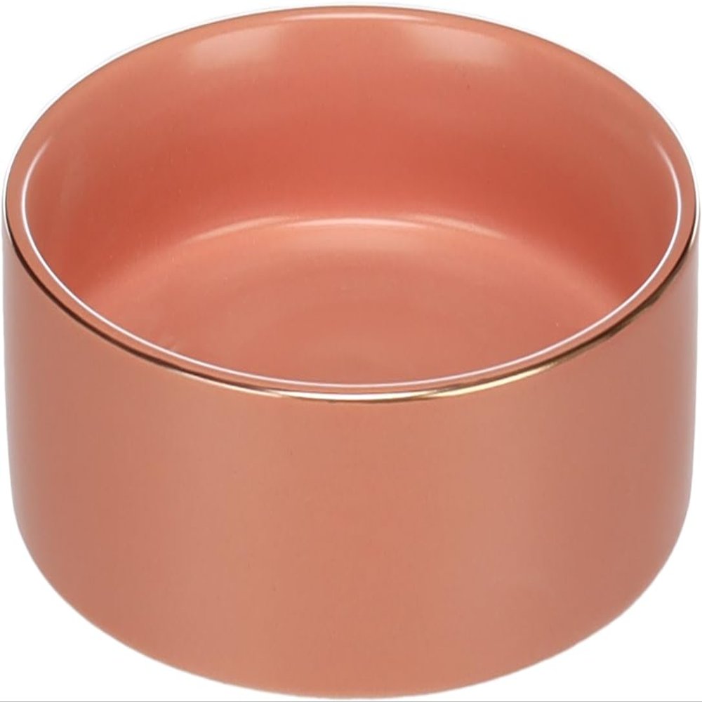Ceramic Dog Bowl for Small Dogs - 200ml - Pink Flamingo