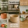 Ceramic Dog Bowl for Small Dogs - 200ml - Pink Flamingo view 3