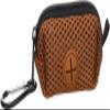 Misha Brown Dog Waste Bag Dispenser - Polyester & Mesh - Zipper - Carabiner Clip - 1 Roll Included - Flamingo view 3