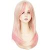 Salaibs Long Straight Pink and Blonde Wig for Women view 3