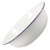 White Enamel Foot Bath Basin, 32 cm, Vintage Design view 1