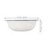 White Enamel Foot Bath Basin, 32 cm, Vintage Design view 2