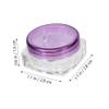 OUNONA Lightweight 5g Plastic Cream Jar with Lid view 2