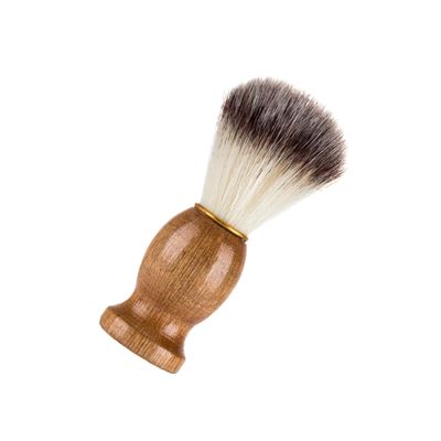 Mikinona Shaving Brush with Nylon Bristles, Professional Beard Care Tool for Wet Shaving and Facial Cleansing