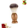 Mikinona Shaving Brush with Nylon Bristles, Professional Beard Care Tool for Wet Shaving and Facial Cleansing view 2