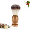 Mikinona Shaving Brush with Nylon Bristles, Professional Beard Care Tool for Wet Shaving and Facial Cleansing view 3