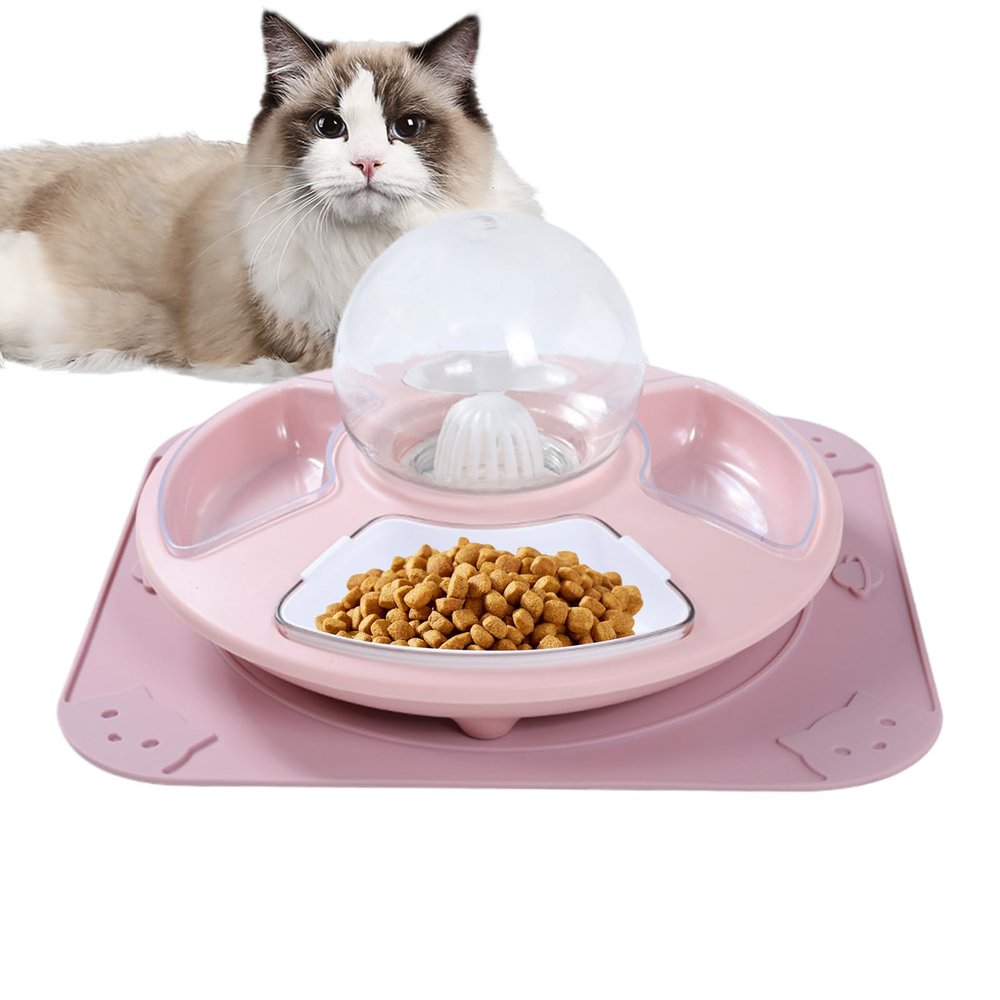 Multifunctional Cat Feeder with Automatic Water Refill