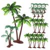 PRETYZOOM 16-Piece Mini Artificial Coconut Tree Cake Toppers for Birthday Beach Parties view 1