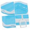 GRIRIW Semi-Enclosed Cat Litter Box Set for Kittens with Removable Scoop view 4