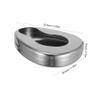 Stainless Steel Bedpan for Bedridden Patients, Lightweight and Reusable view 2
