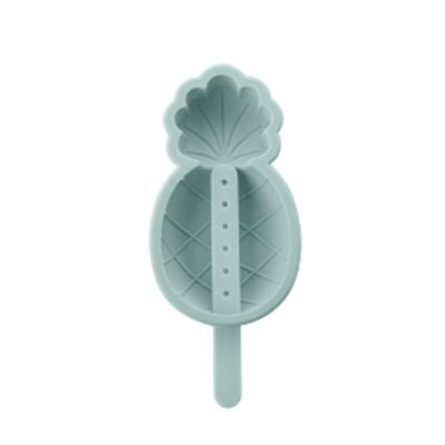 DIY Reusable Silicone Popsicle Mold with Sticks and Lid, Green