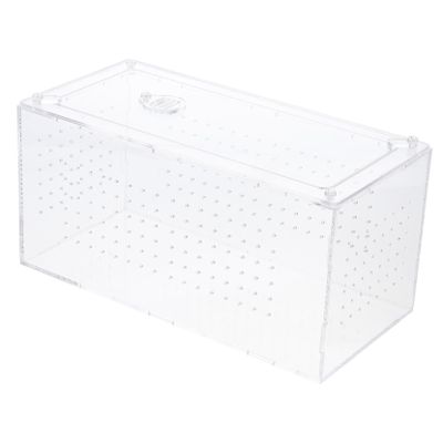 SEWOART Transparent Acrylic Reptile Cage with Ventilation Holes