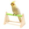 Avie Perca Parrot Perch, Natural Wood Triangle Training Stand for Parakeets, Canaries, Cockatiels and Finches, 8.74 x 5.24 x 5.63 in view 1
