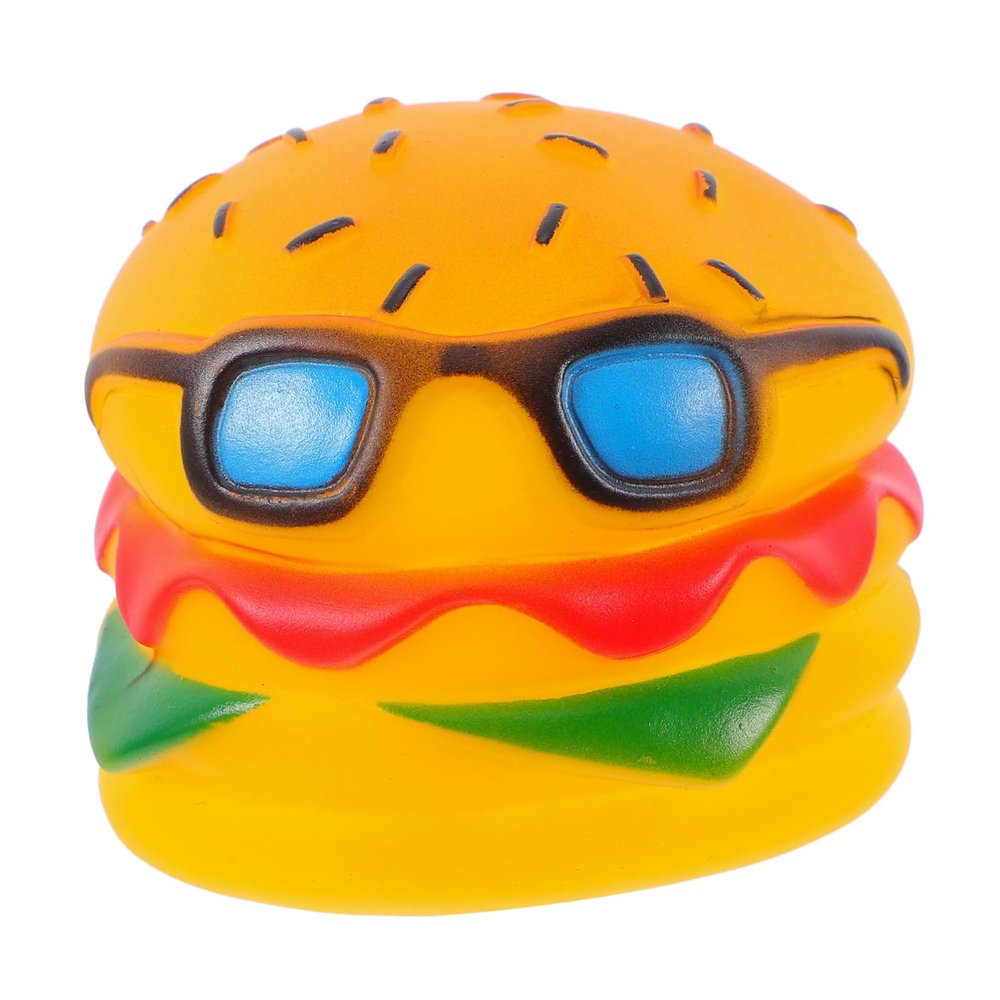 Abaodam Squeaky Hamburger Toy for Small Dogs