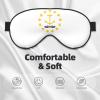 Rhode Island State Flag Print Sleep Mask, Silky-Feel Eye Mask for Men and Women view 3