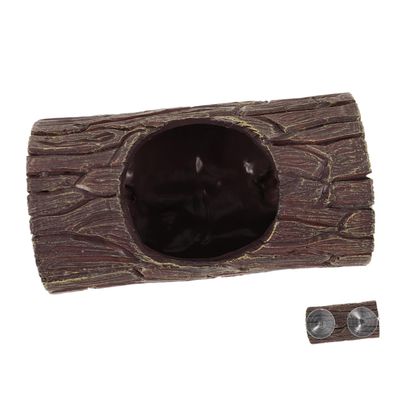 Milisten Resin Tree Trunk Hide for Reptiles and Geckos