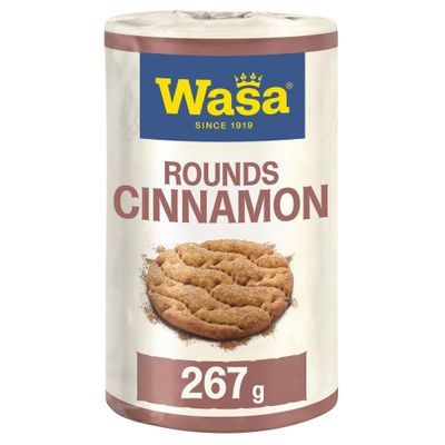 Wasa Crispbread Tasty Snacks Cinnamon Rounds, 267 g