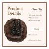 Synthetic Clip-In Messy Bun Hairpiece for Women, Brownish Red view 3