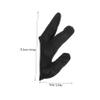 VINTORKY Three-Finger Heat-Resistant Gloves for Hair Styling, Black view 2