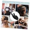 VINTORKY Three-Finger Heat-Resistant Gloves for Hair Styling, Black view 3