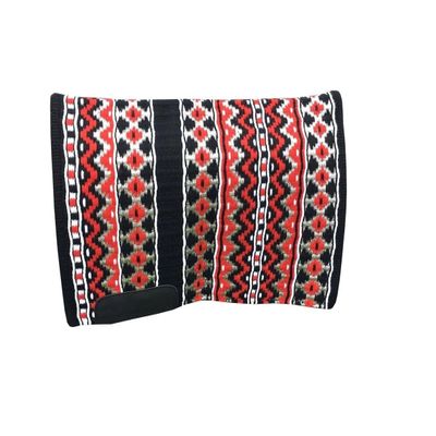 EQUIEMPRESS Western Show Saddle Pad, New Zealand Wool, Top Wool Pad Sensor Flex (Adjustable), A-476 (34" x 42")