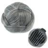 IMISSU Braided Bun Maker Scrunchie Hairpiece for Updos, Secure Hold, Claw Hair Donut, Gray view 1