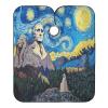 Starry Night Great Great Statue Hairdresser Coloring Cape, Large Barber Cape Gown for Men, Starry Night Great Great Statue 2, One Size view 1