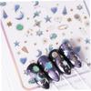 Star-Shaped Nail Stickers with Sequins for Sparkling Manicures view 3