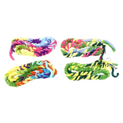 BESTonZON 4-Piece Colorful Climbing Ropes for Birds and Small Pets