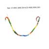 BESTonZON 4-Piece Colorful Climbing Ropes for Birds and Small Pets view 2