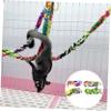 BESTonZON 4-Piece Colorful Climbing Ropes for Birds and Small Pets view 4