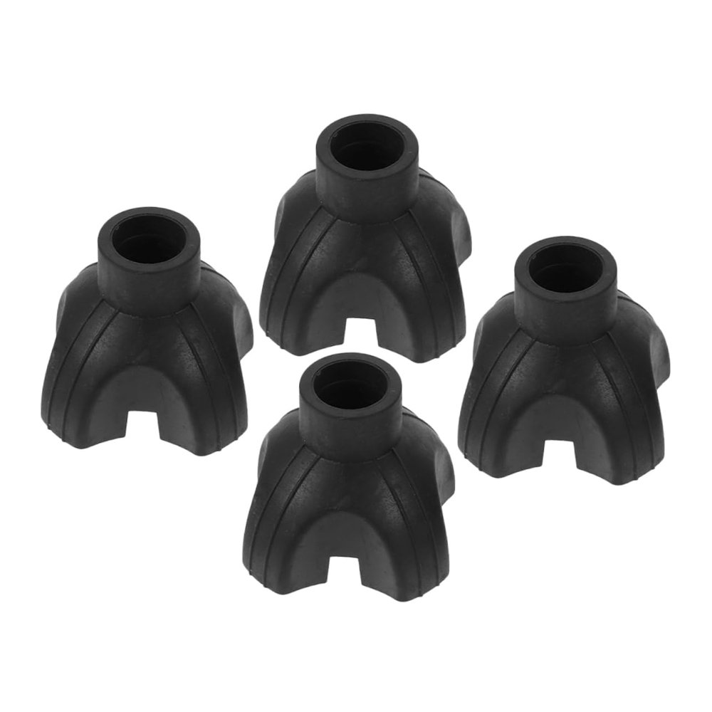 Beavorty 4-Piece Non-Slip TPR Rubber Cane Tips, Universal Fit