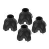 Beavorty 4-Piece Non-Slip TPR Rubber Cane Tips, Universal Fit view 1