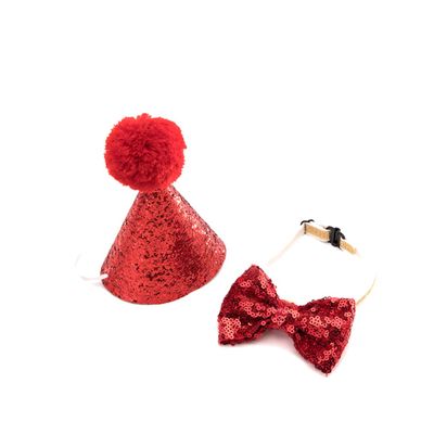 COLLBATH Dog Birthday Hat with Bow