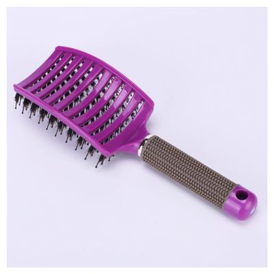 FFICUMON Hair Massage and Detangling Brush for Wet, Curly Hair, Purple