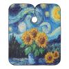 Starry Night Sunflower Waterproof Haircut Cape, 165 x 140 cm, XL, Blue, 3, One Size view 1