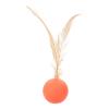 Cat Ball Toy - Plush Material, Feather Toy, Kitten Ball view 1