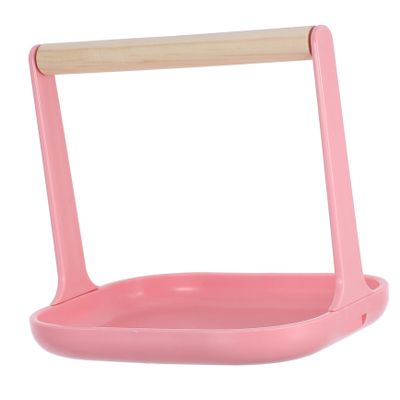 HEMOTON Pink ABS Bird Perch Stand with Stable Training Perch