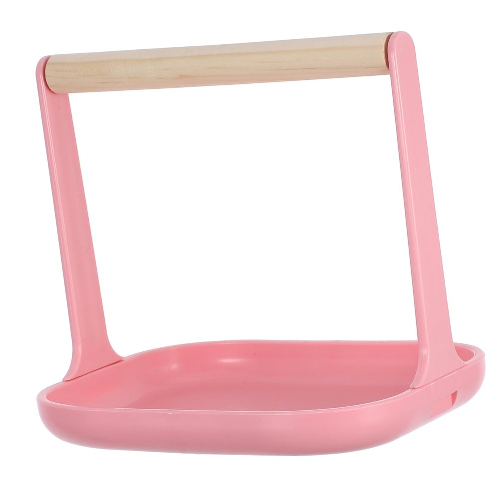HEMOTON Pink ABS Bird Perch Stand with Stable Training Perch