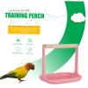 HEMOTON Pink ABS Bird Perch Stand with Stable Training Perch view 4